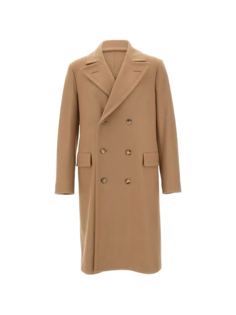 Boglioli double-breasted peak-lapels coat