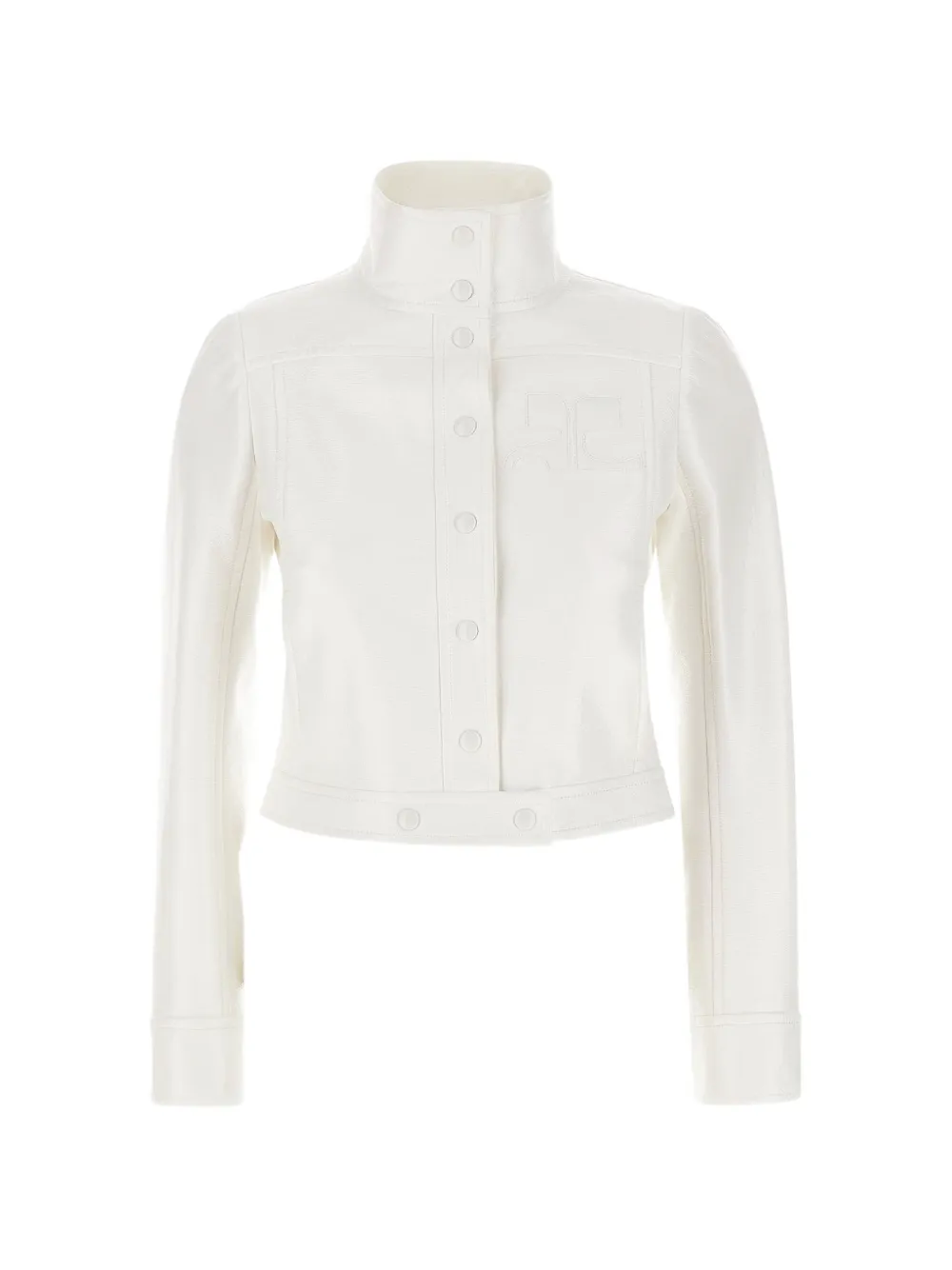 Courrèges logo-detail jacket - Bianco