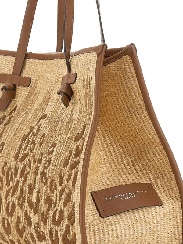 GIANNI CHIARINI レオパード ショルダーバッグ | ニュートラル 