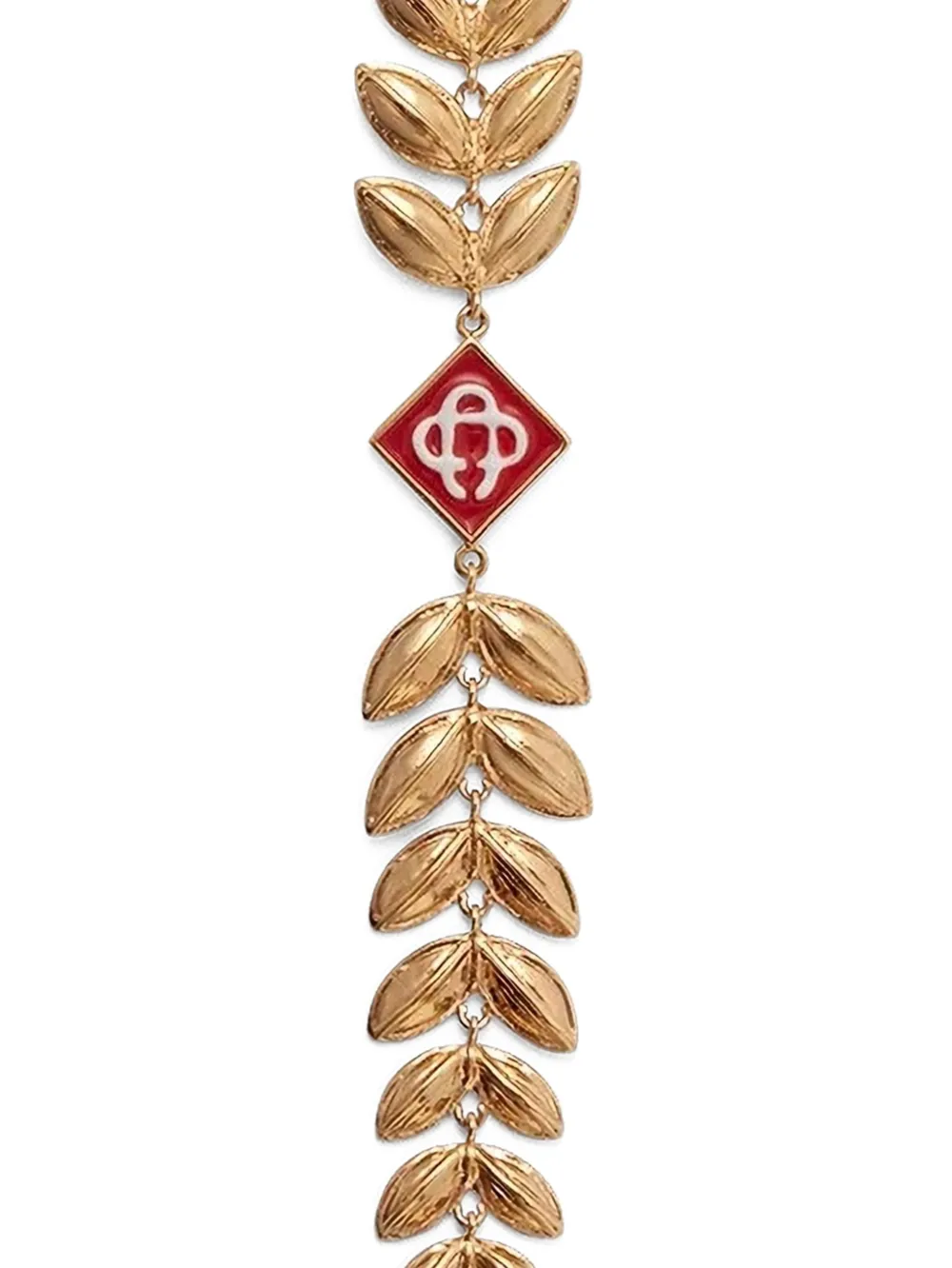 Casablanca Laurel Leaf Bracelet in Gold, view 2