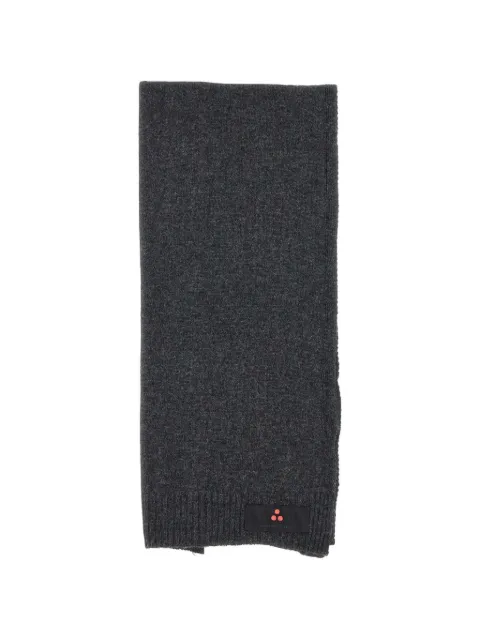 Peuterey Adasic ribbed logo-patch scarf