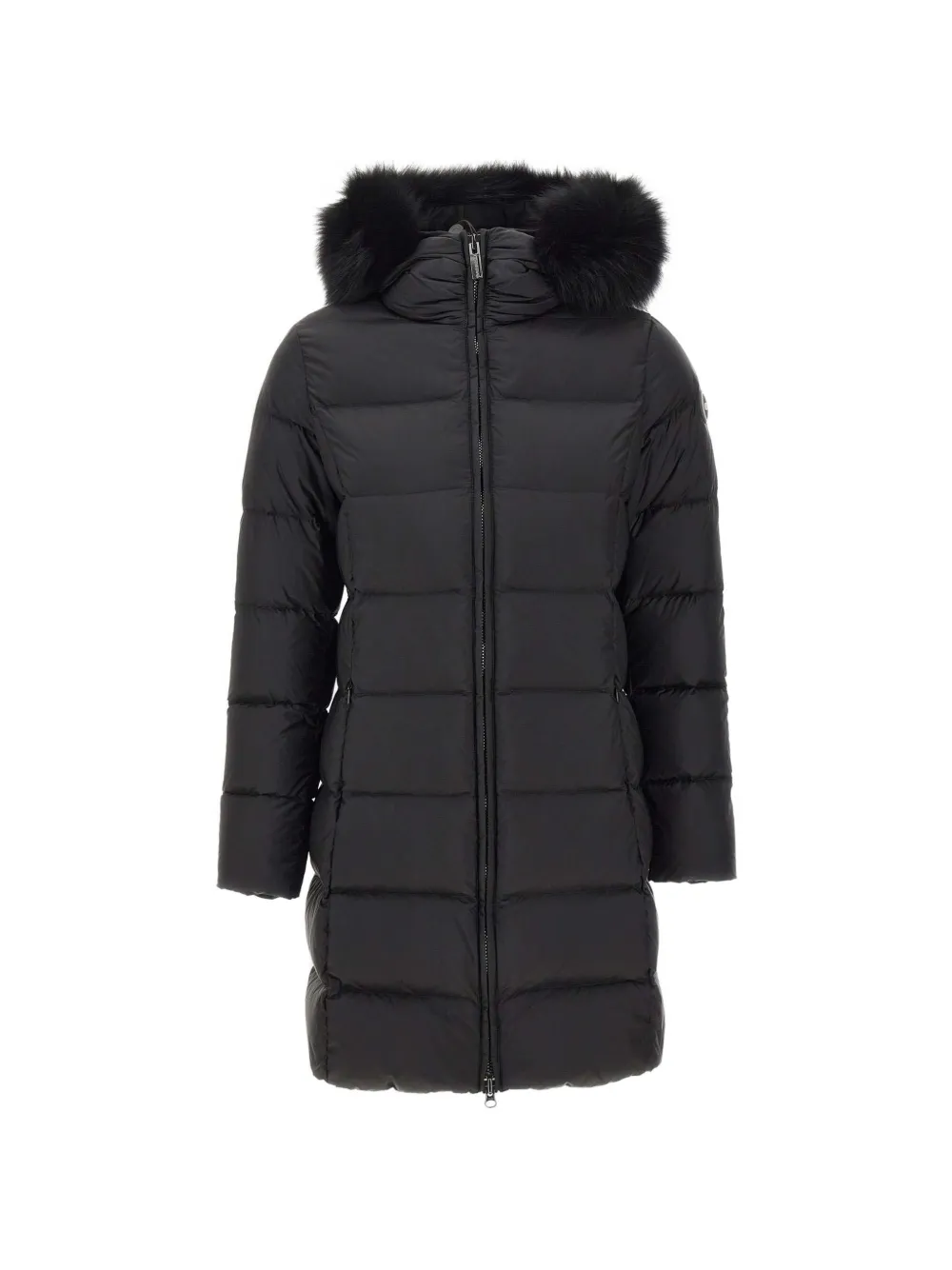 Colmar faux-fur trim coat - Nero
