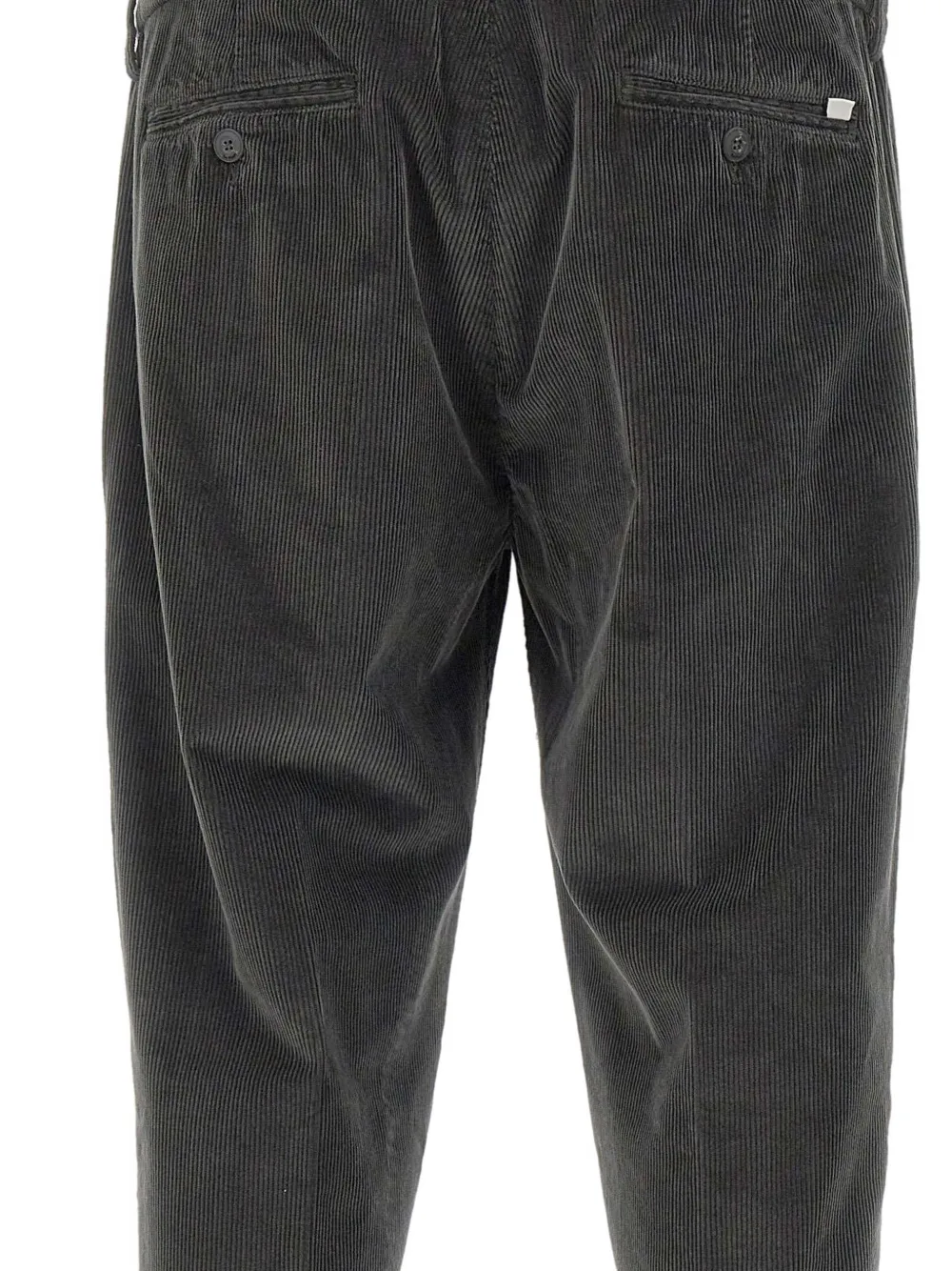 Re-Hash Ribfluwelen broek met omgeslagen pijpen Grijs