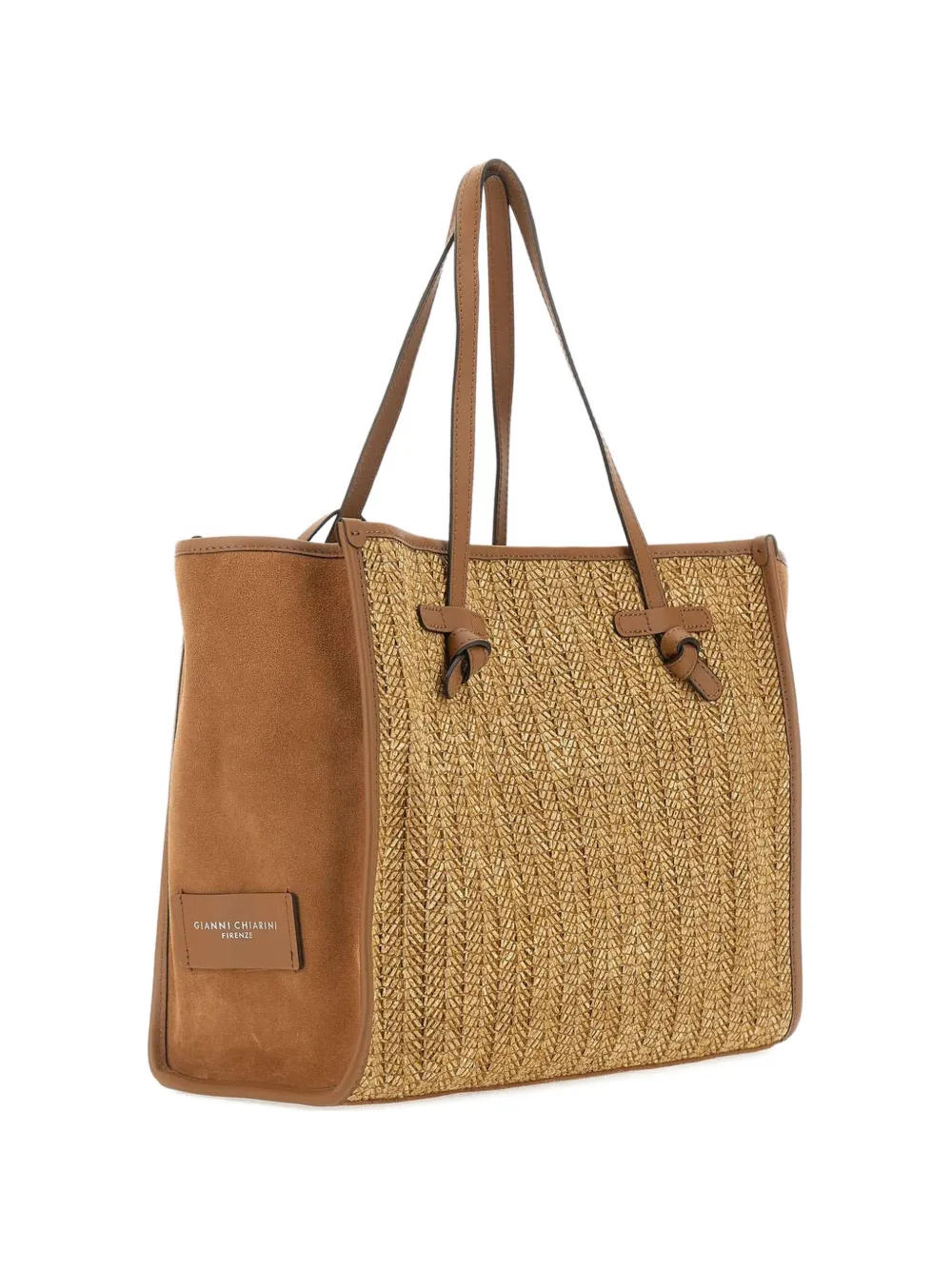 MARCELLA CLUB Marcella handle leather shoulder bag - Toni neutri