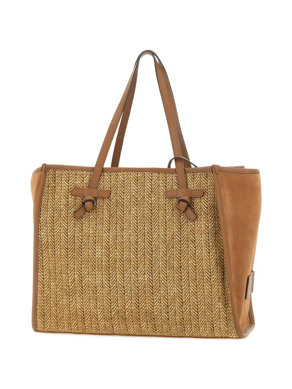  Marcella Club Marcella Handle Leather Shoulder Bag - Neutrals 