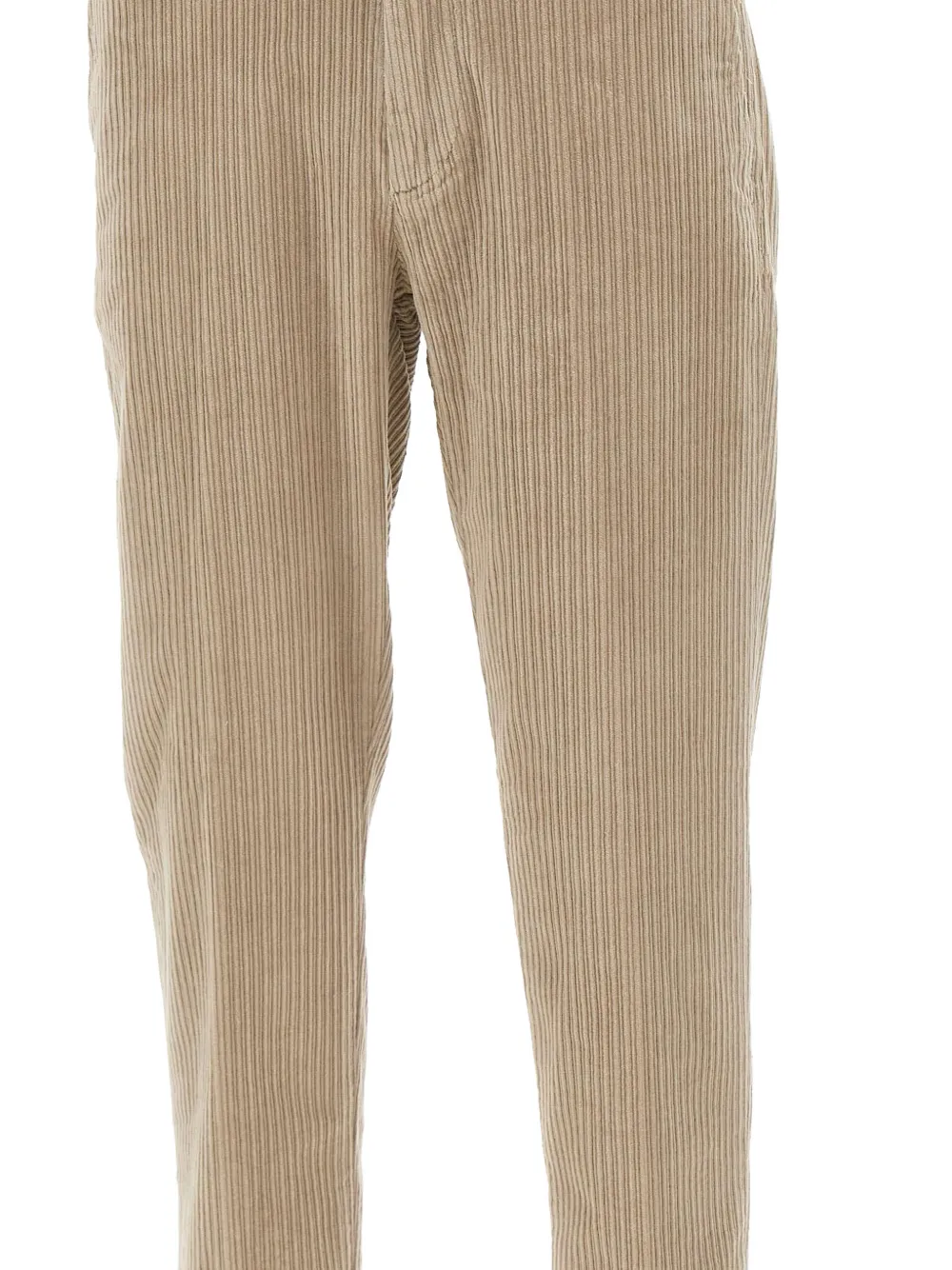 Re-Hash Ribfluwelen broek met logo Beige