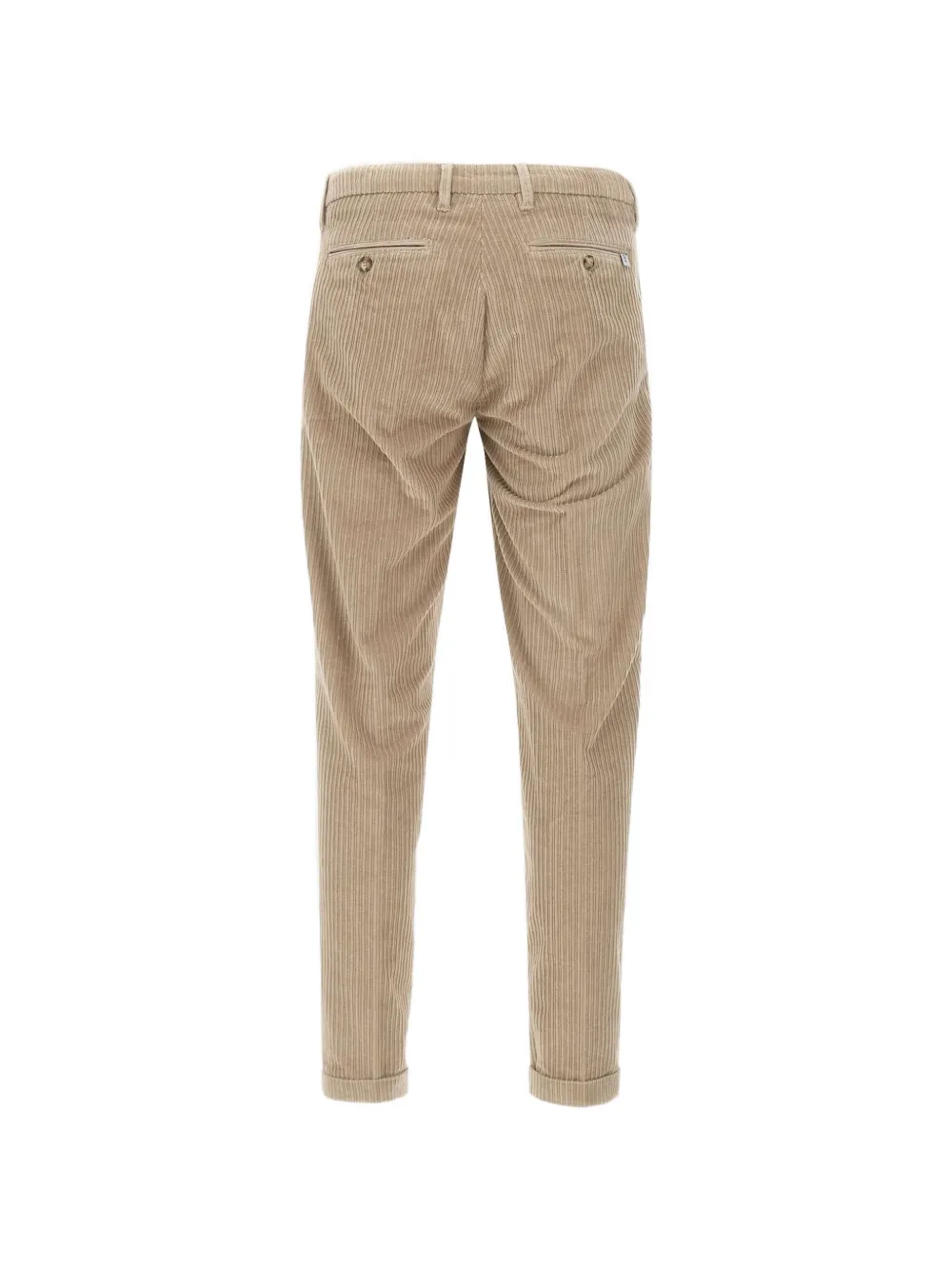 Re-Hash Ribfluwelen broek met logo Beige