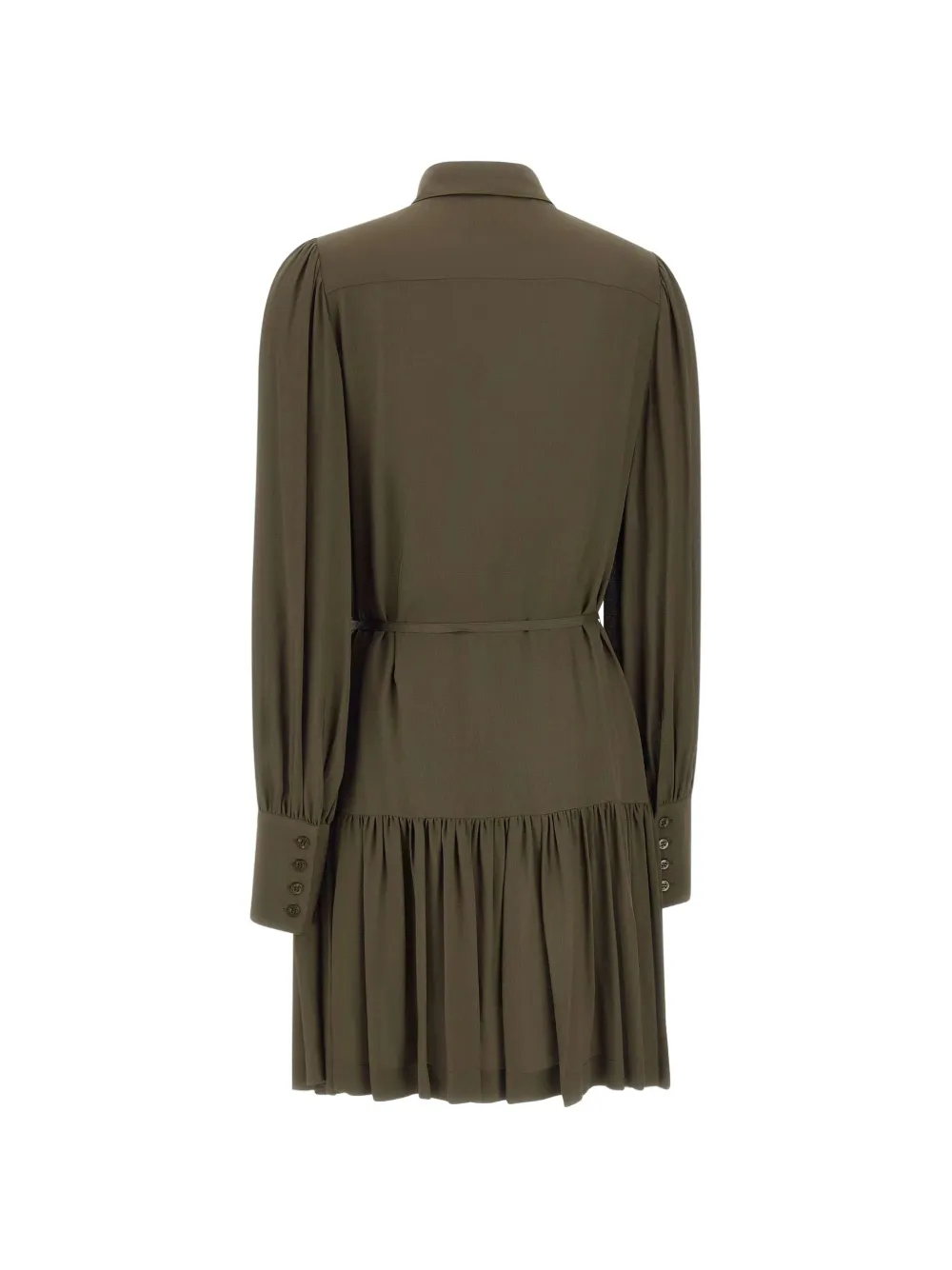  Liu Jo Feather Pleated Dress - Green 