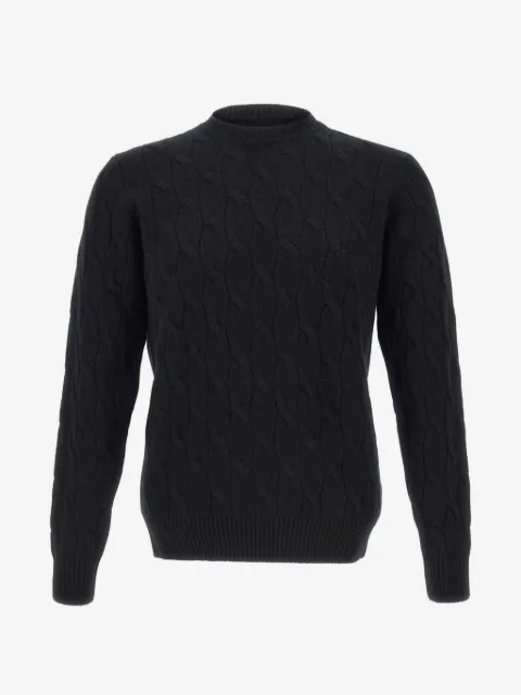 Filippo De Laurentiis cable-knit ribbed sweater