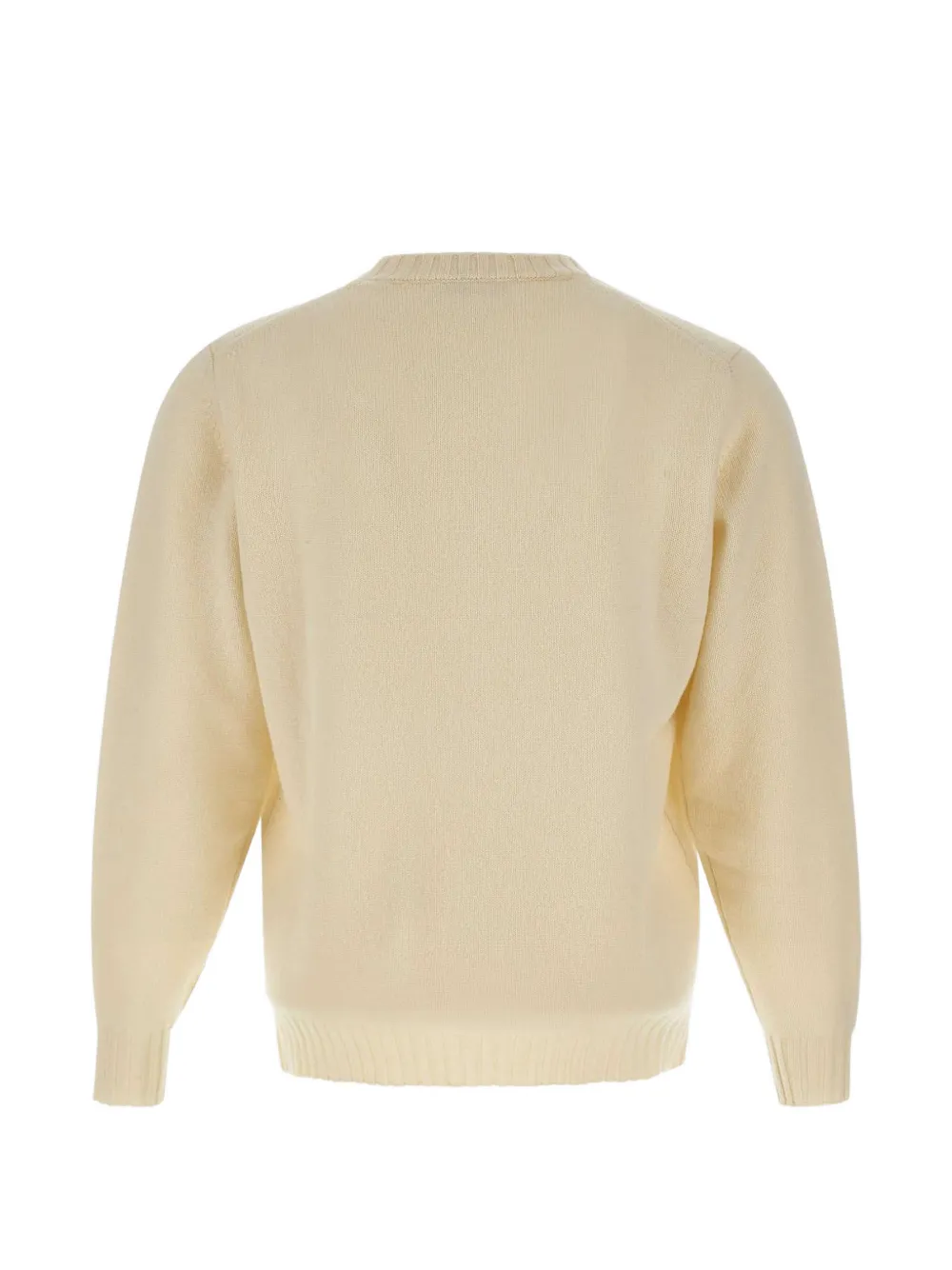Filippo De Laurentiis Geribbelde trui met ronde hals Beige