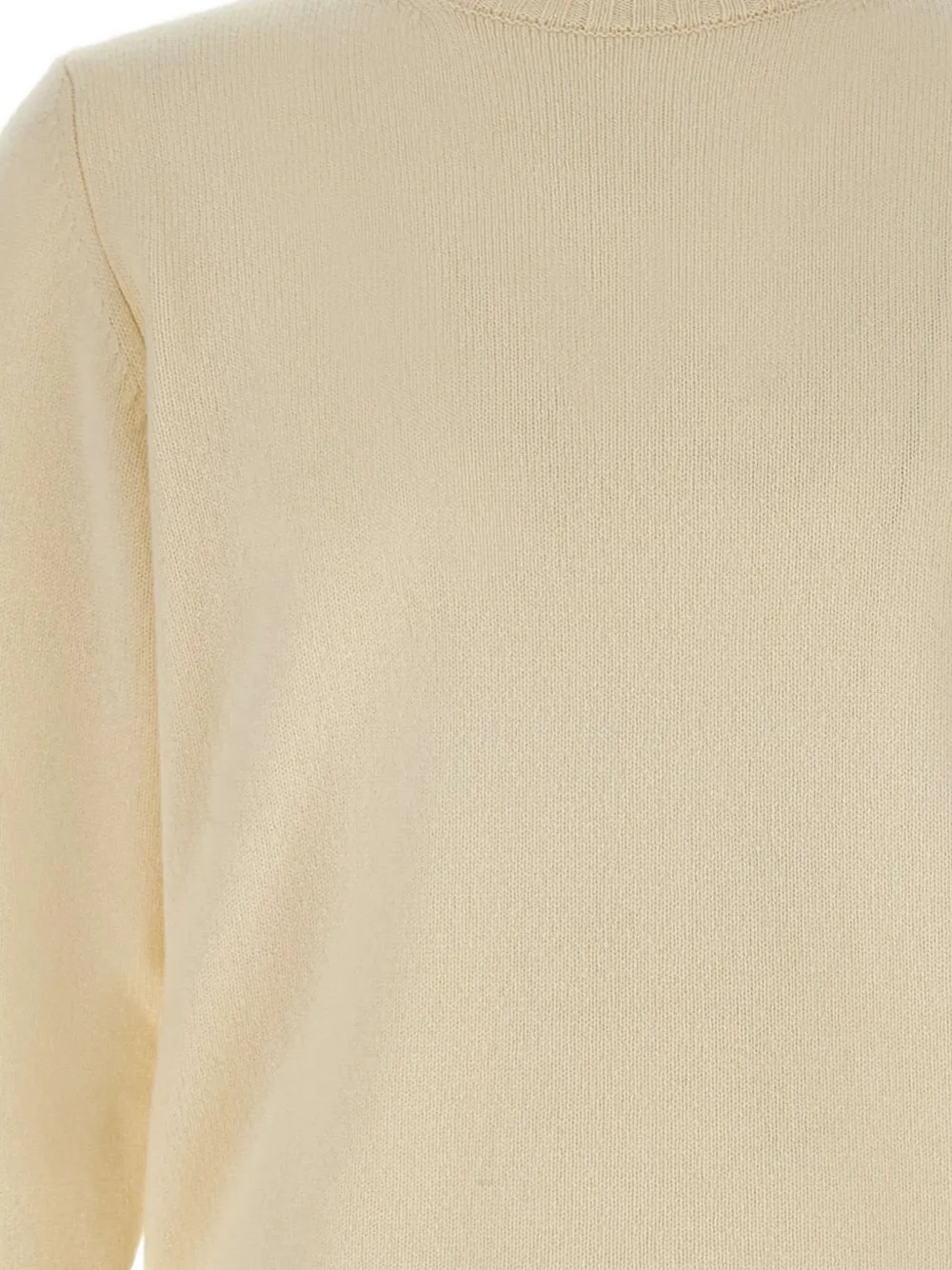 Filippo De Laurentiis Geribbelde trui met ronde hals Beige