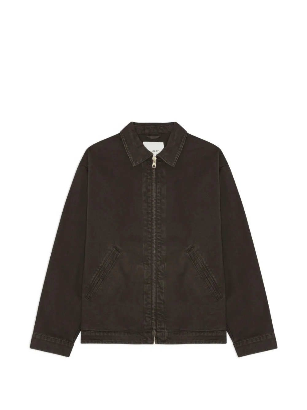 Nn07 Petrus 1874 Organic Denim Jacket In Burgundy