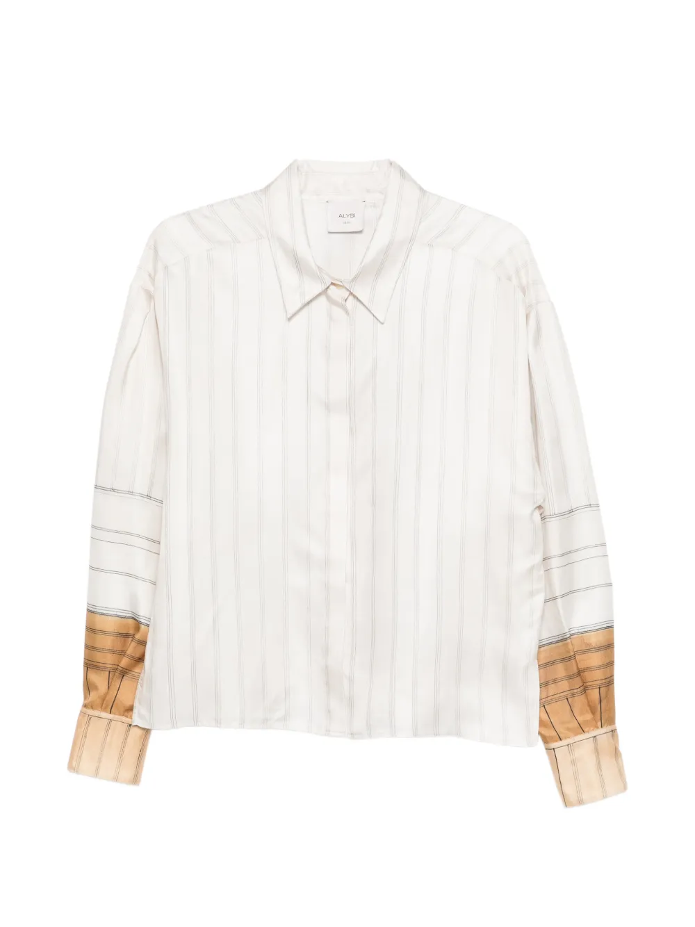 Alysi striped sleeve shirt - Toni neutri