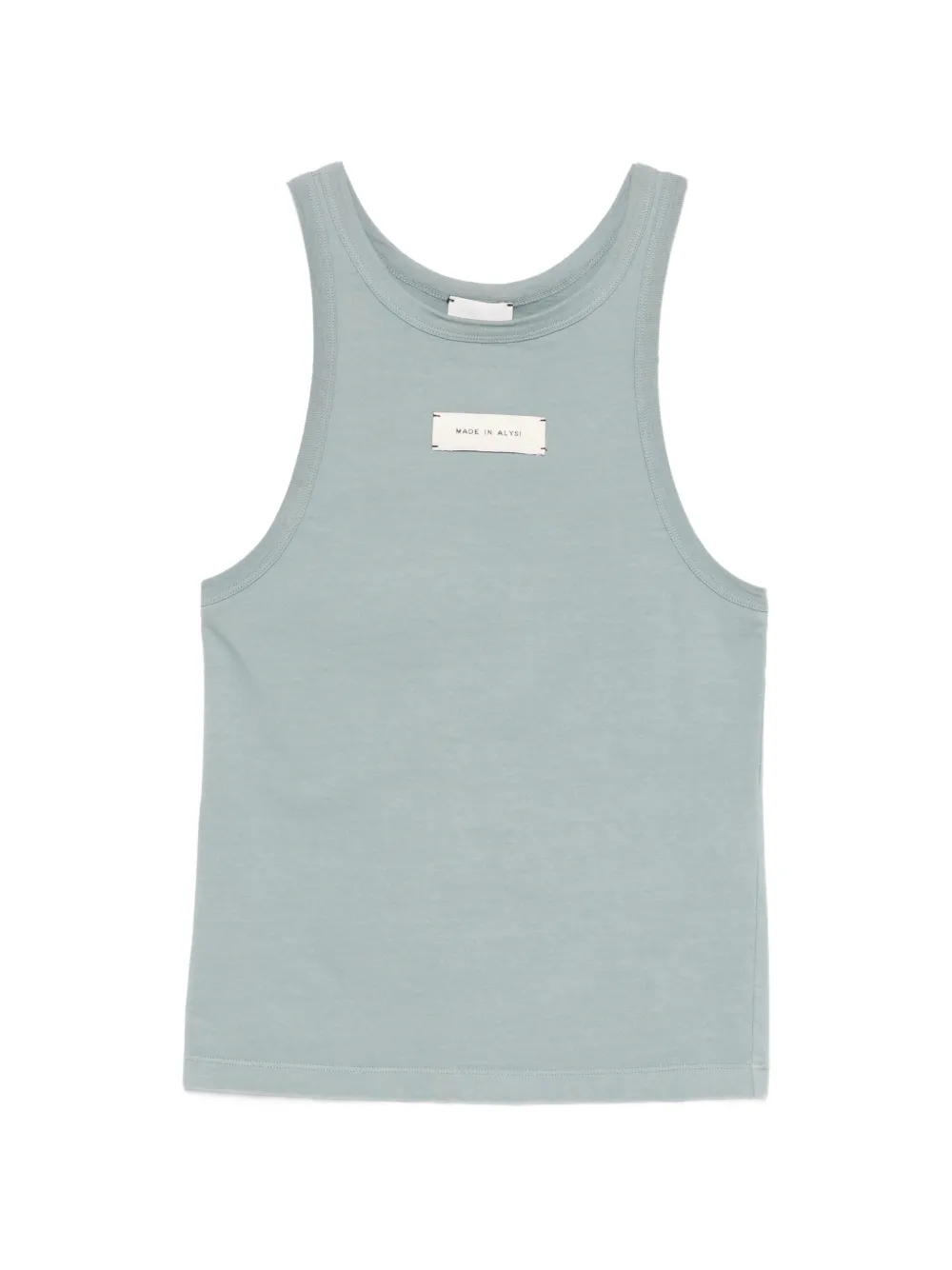 Alysi label detail top - Blu