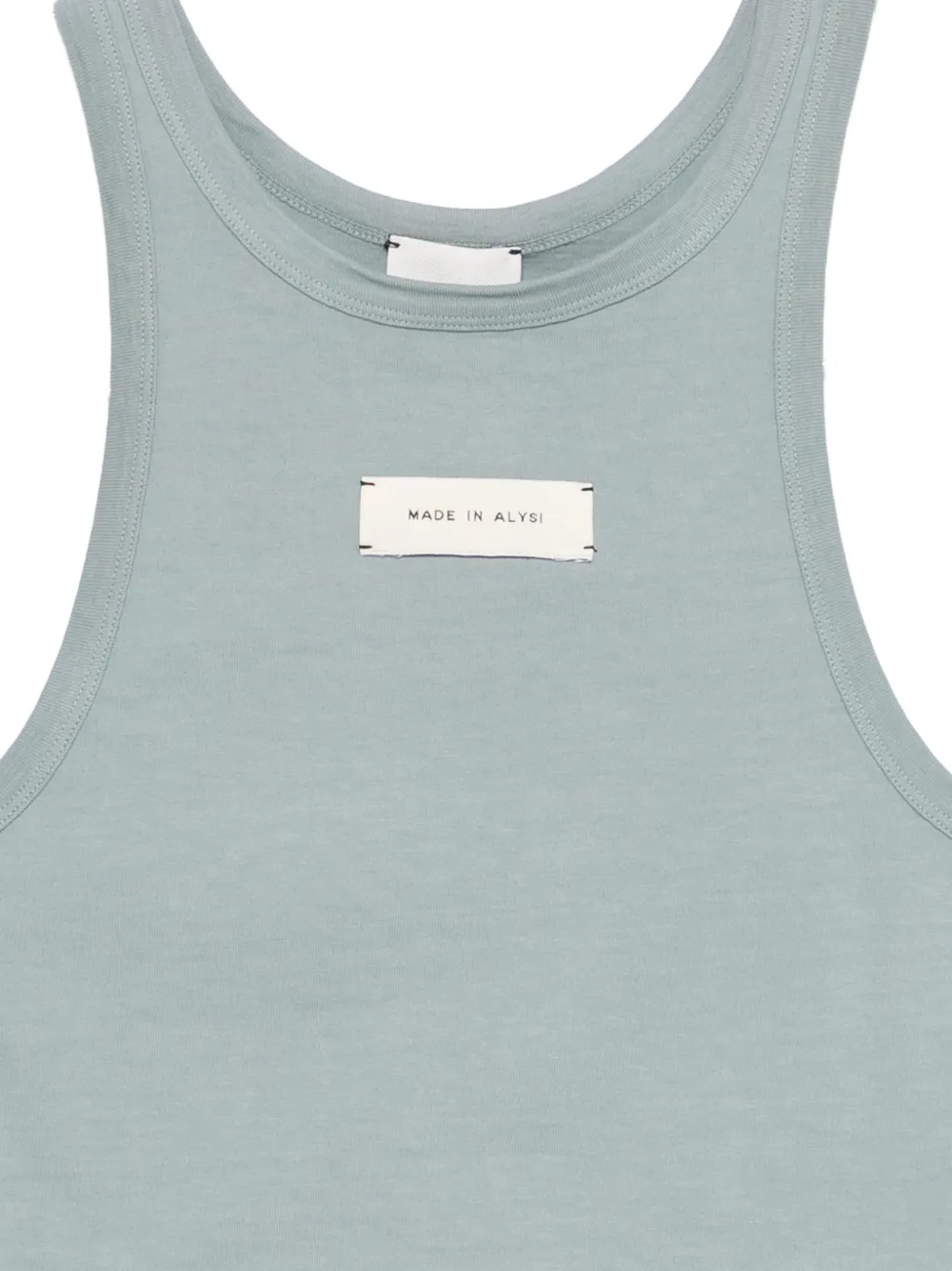 Alysi Top met label detail Blauw