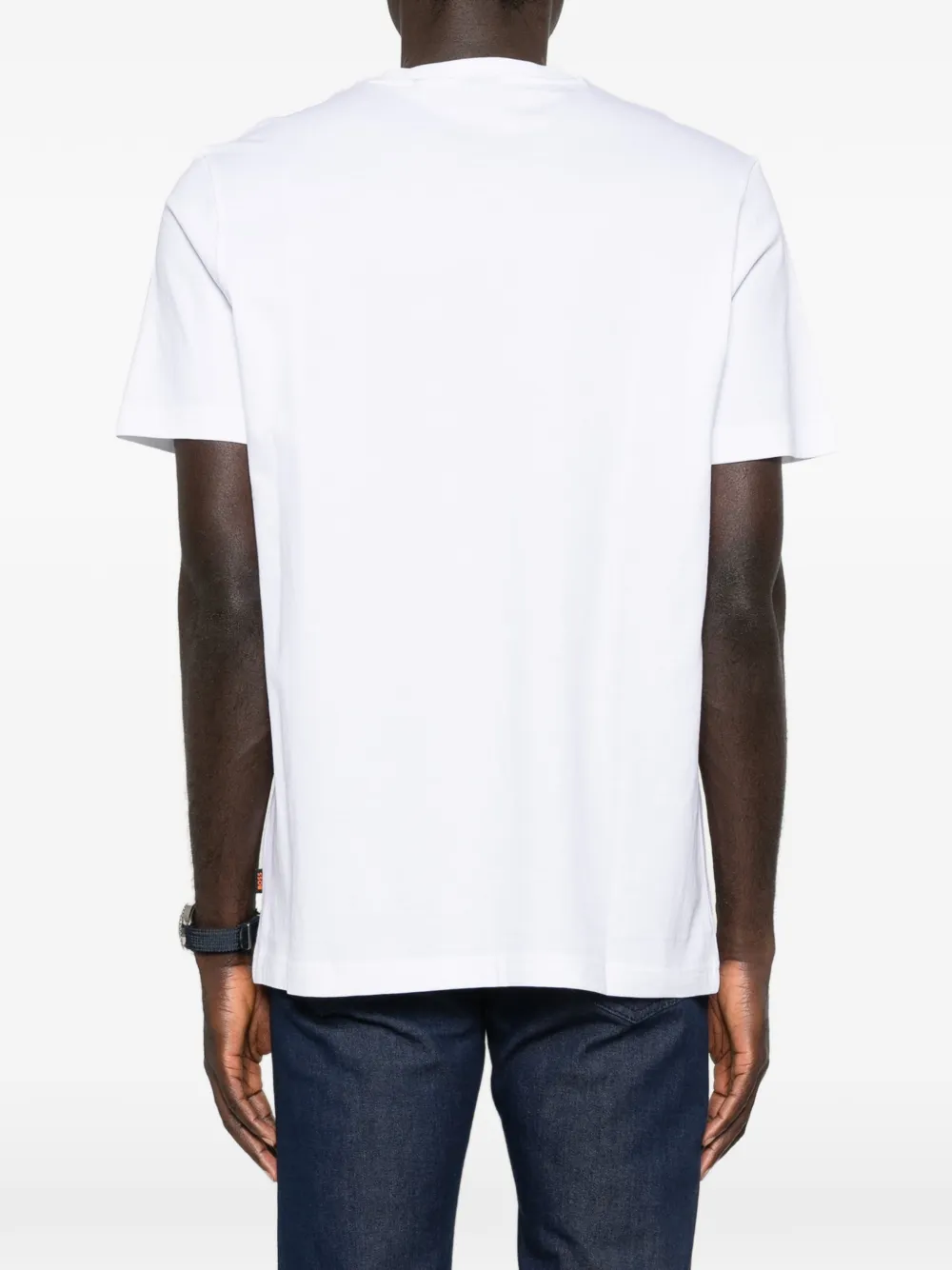 BOSS T-shirt met grafische print Wit