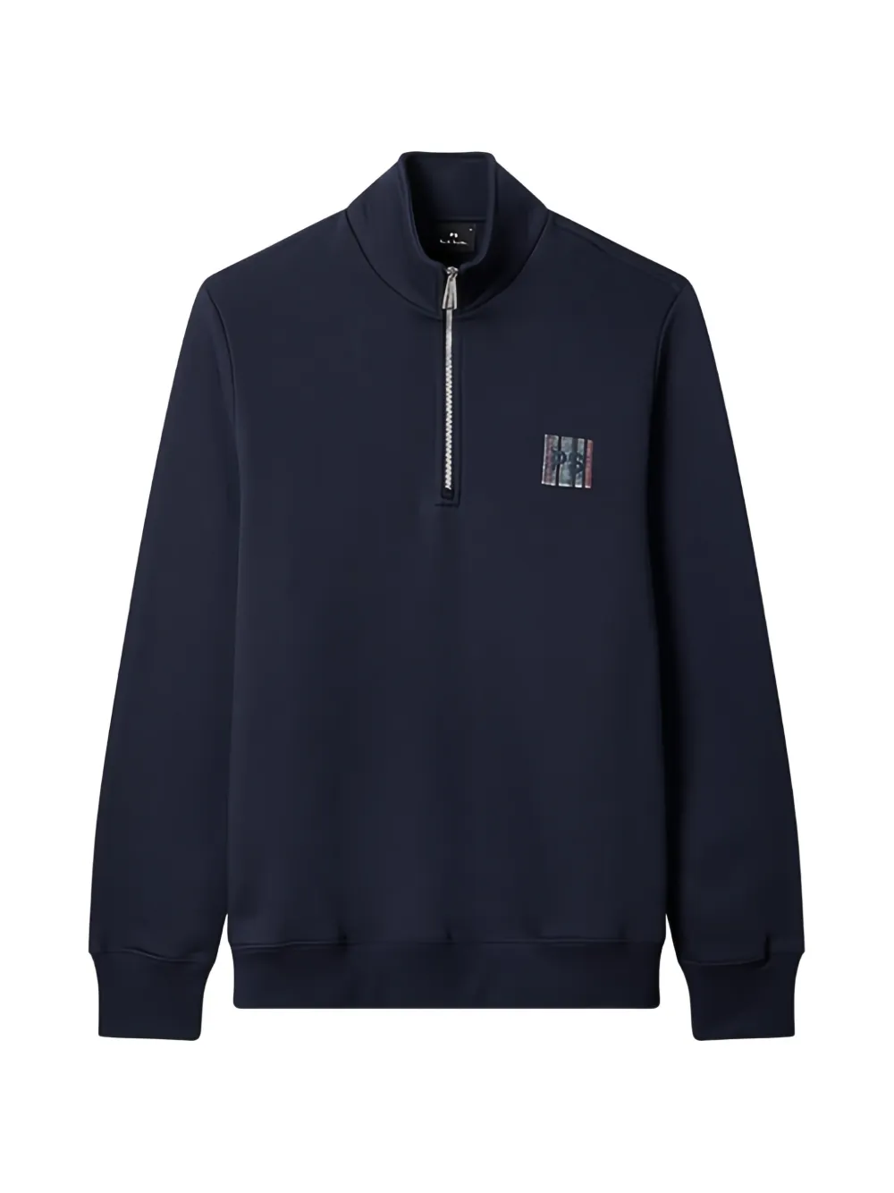 PS Paul Smith half zip regular fit sweatshirt - Blu