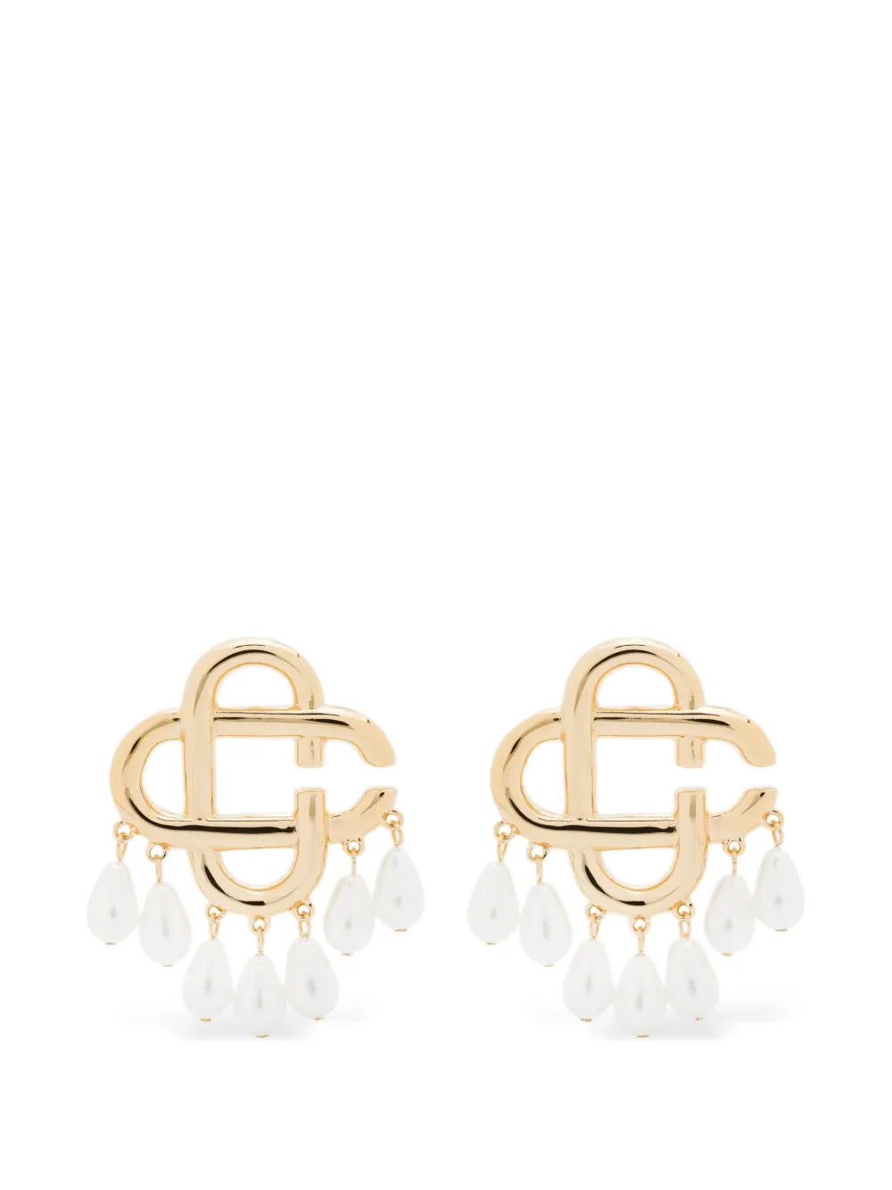 Casablanca pearl-drop earrings - Oro