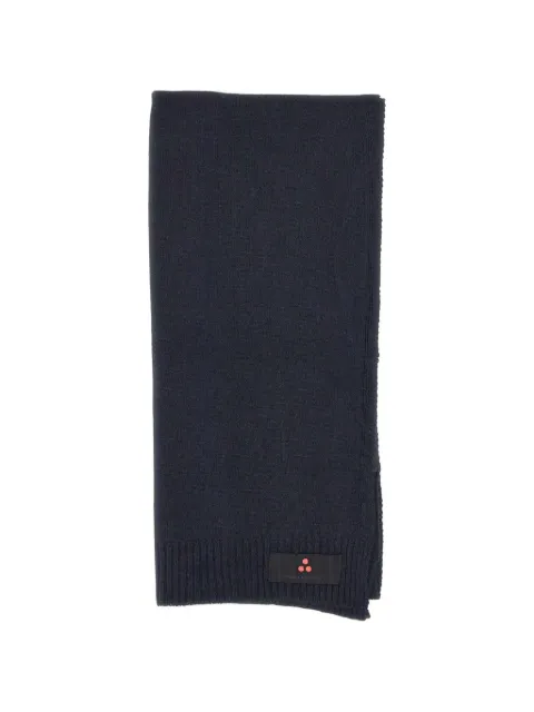Peuterey Adasic ribbed logo-patch scarf