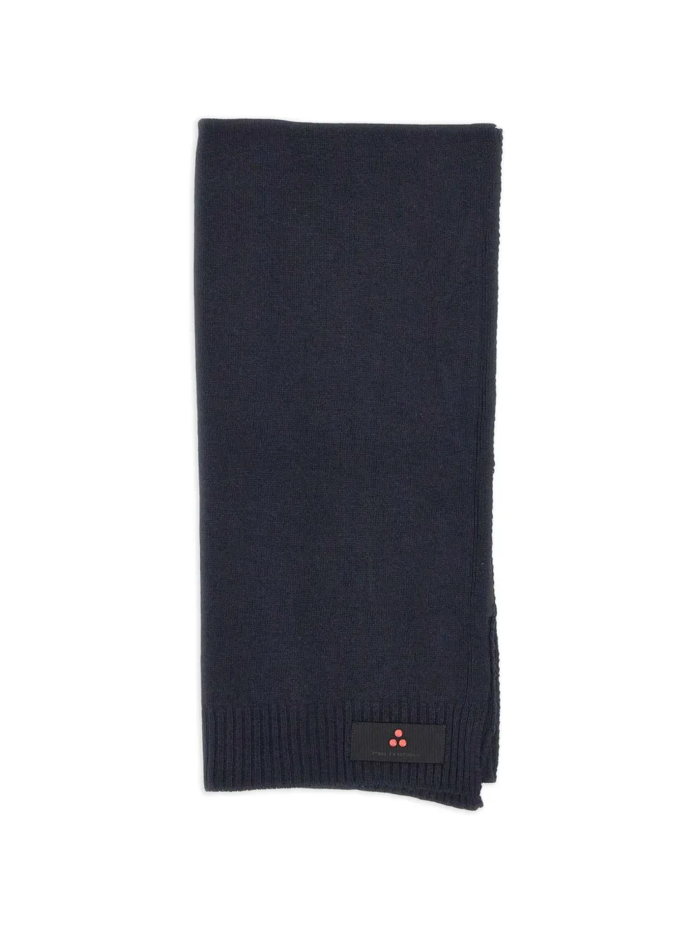 Peuterey Adasic ribbed logo-patch scarf - Blu