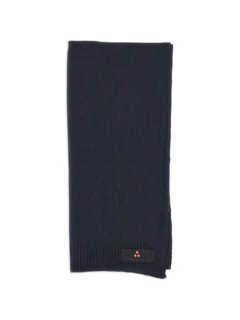 Peuterey Adasic ribbed logo-patch scarf