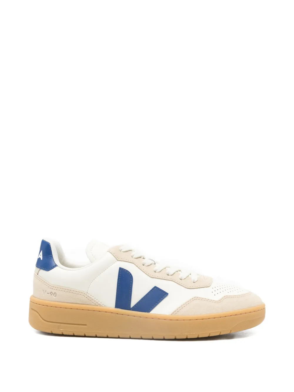 VEJA V90 O.T. leren sneakers met vlakken Beige