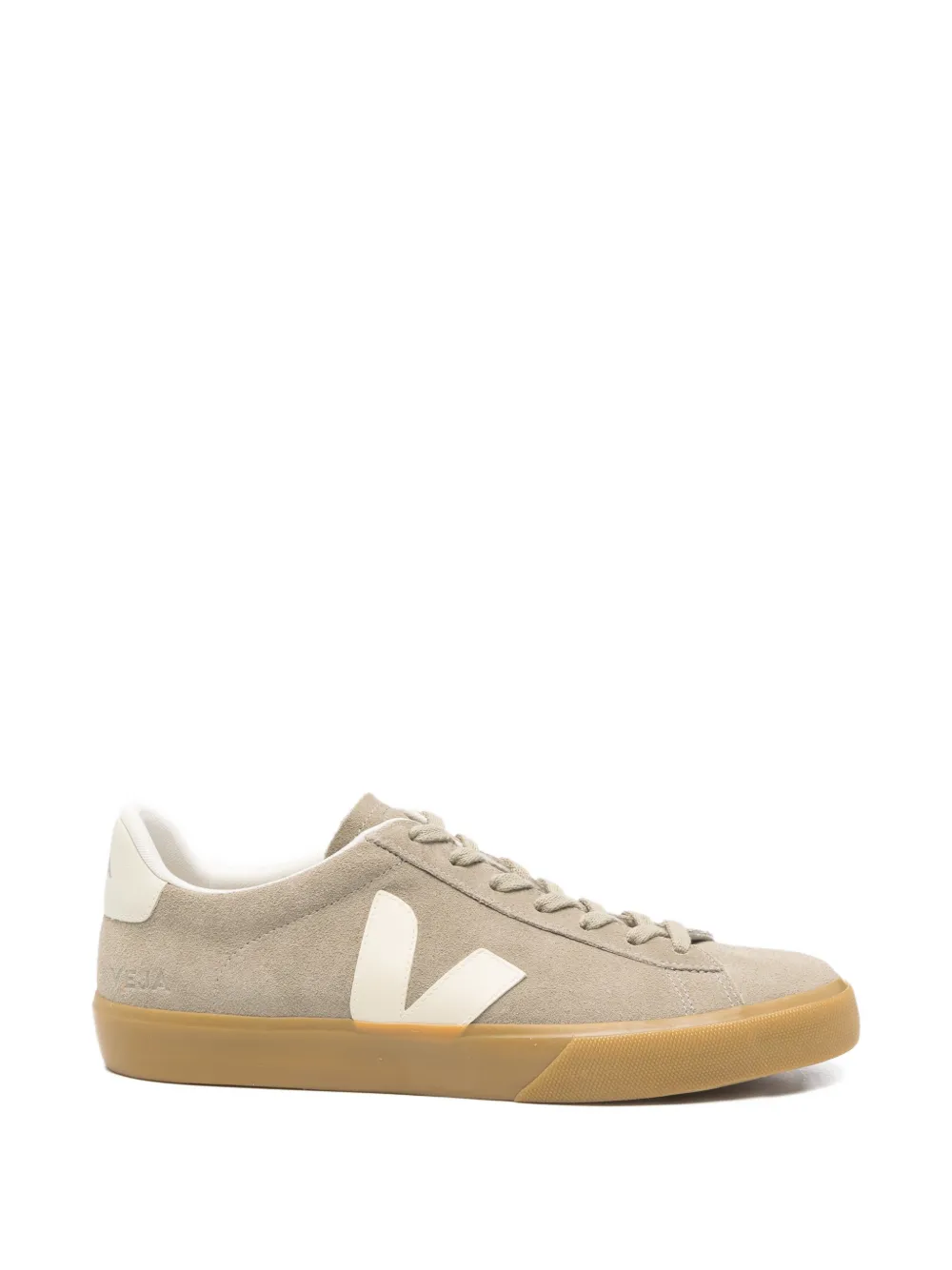 VEJA lace-up logo-patch sneakers - Toni neutri