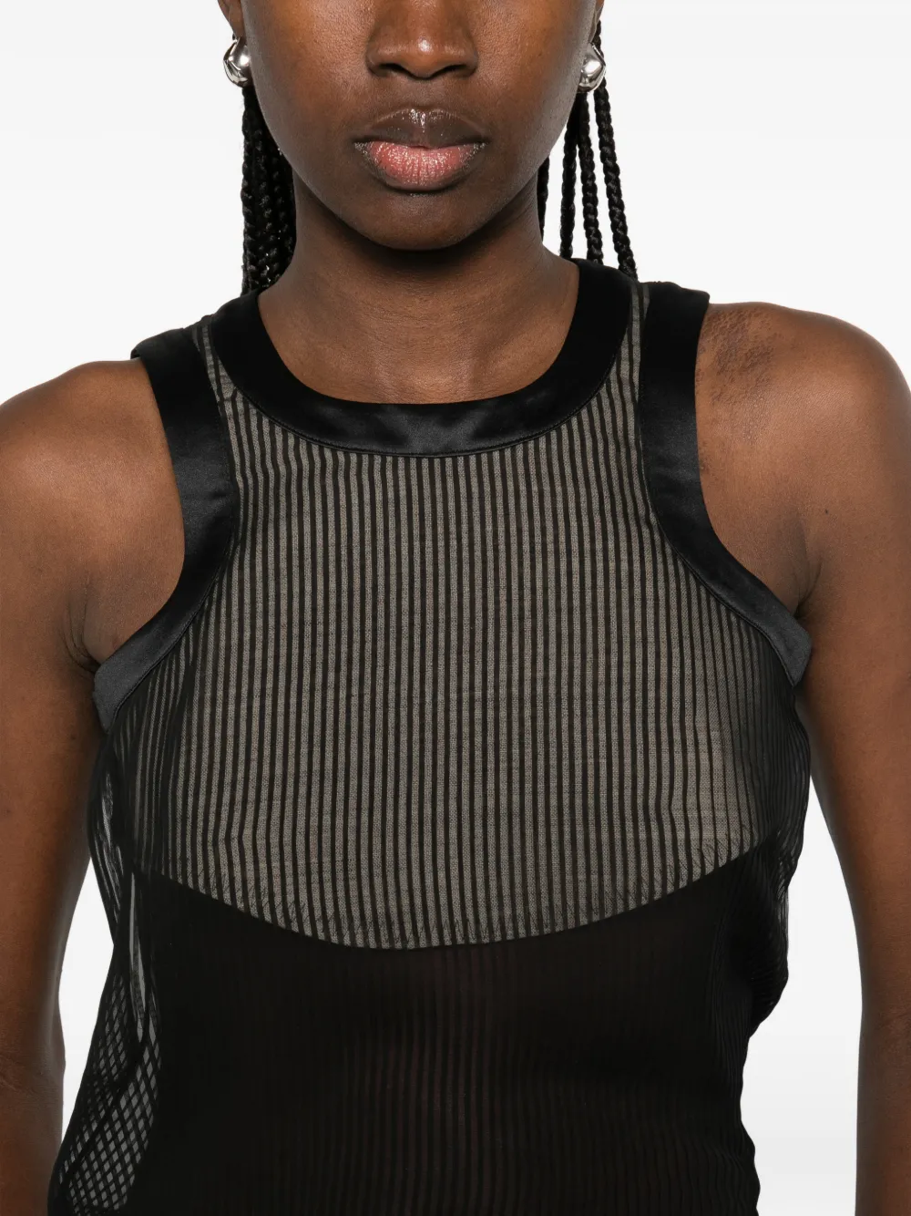 sacai Mouwloze top Grijs