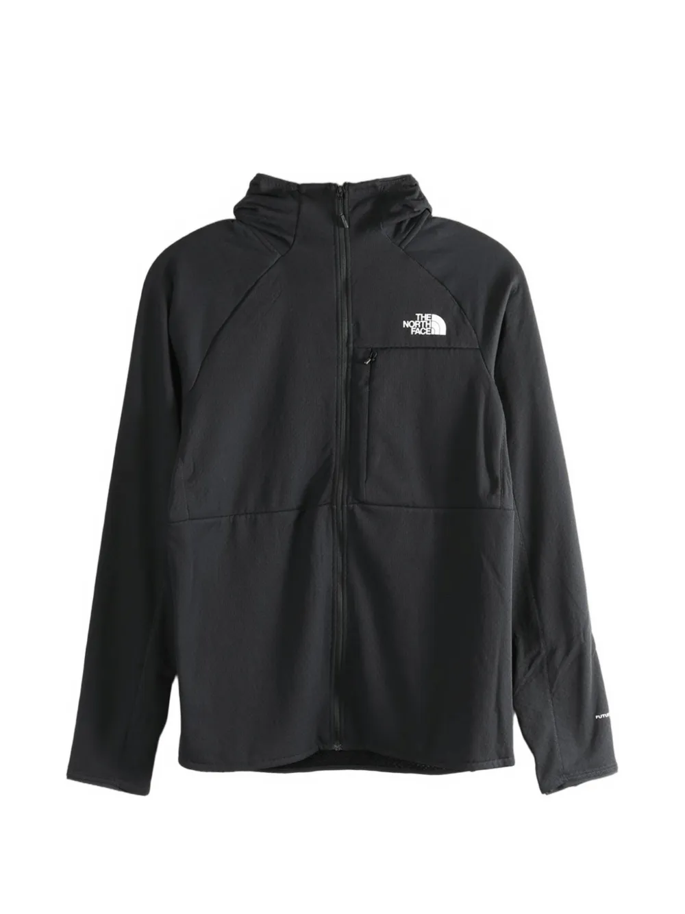 The North Face logo-embroidered zip-fastening hoodie - Nero