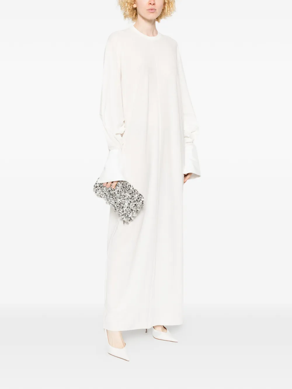 DARKPARK Frida jersey maxi-jurk Beige