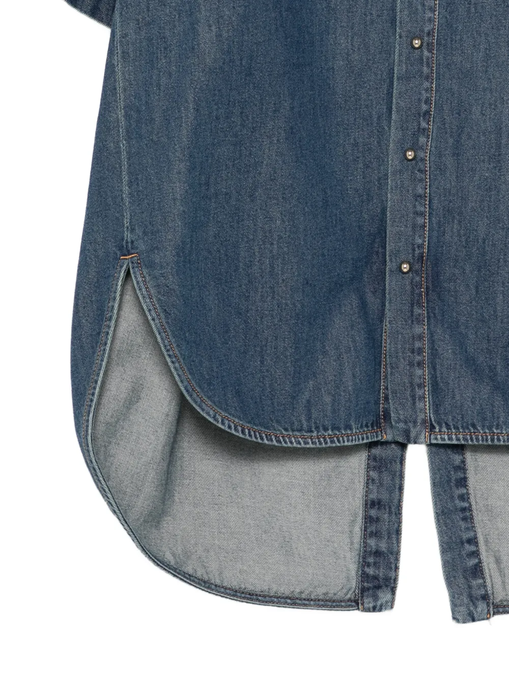  Darkpark Button Slate Shirt - Blue 