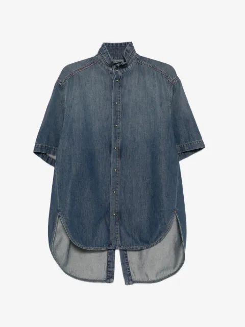 DARKPARK high-neck asymmetrical shirt