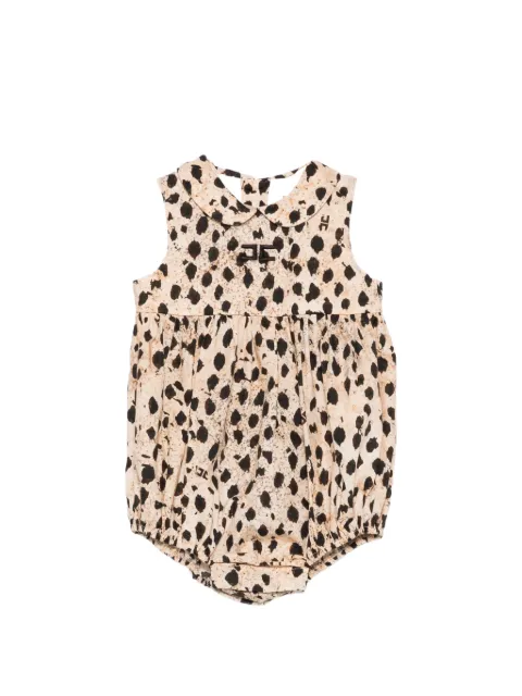 Elisabetta Franchi La Mia Bambina 蝴蝶结波点连体衣