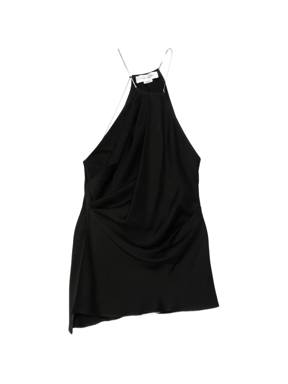 Victoria Beckham draped halterneck top - Nero