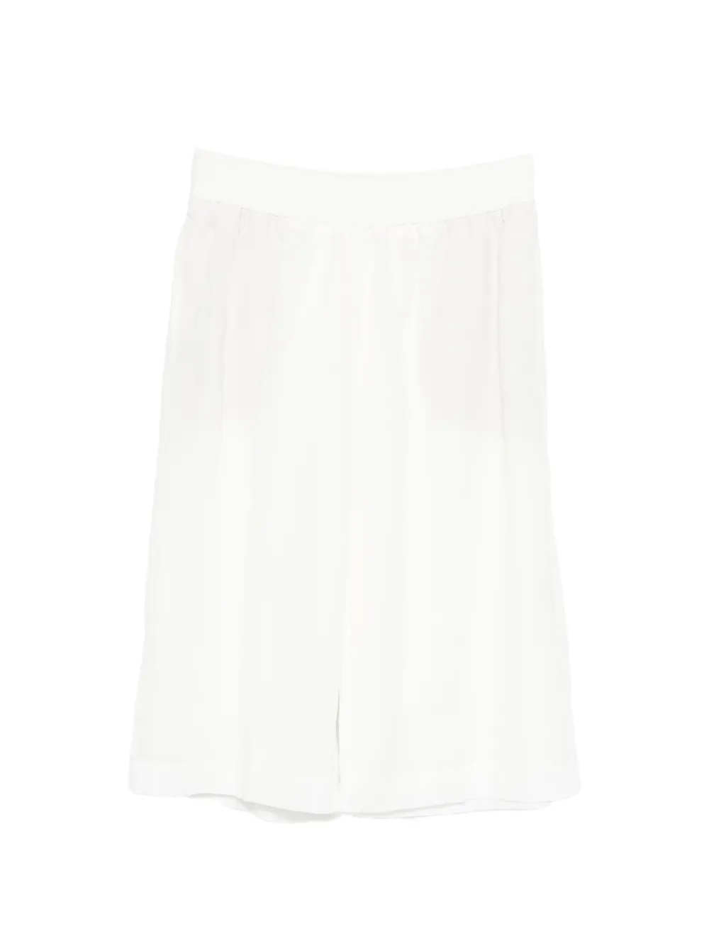 Brunello Cucinelli elasticated-waist knee-length shorts - Bianco