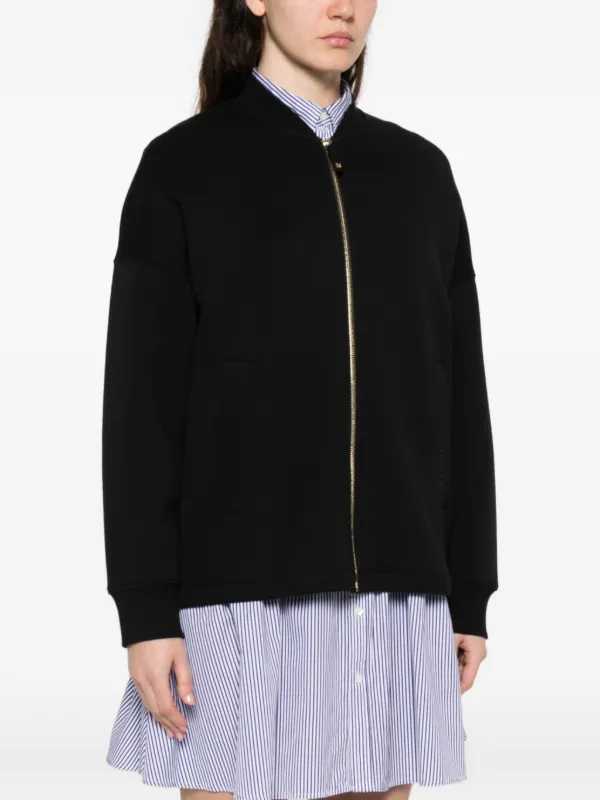 S Max Mara Smmradioso zip-up Bomber Jacket | Black | FARFETCH RO