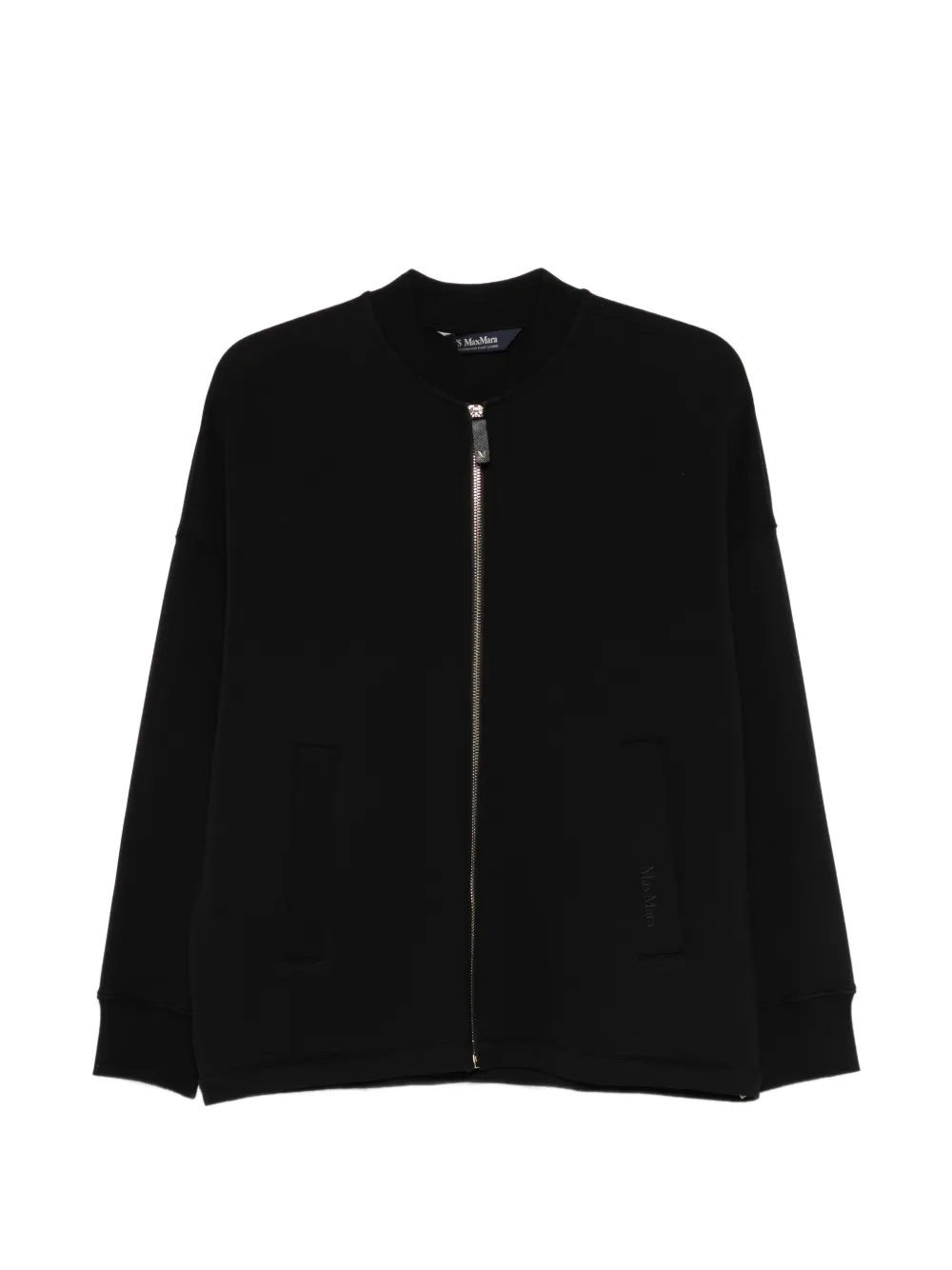'S Max Mara Smmradioso zip-up bomber jacket - Nero