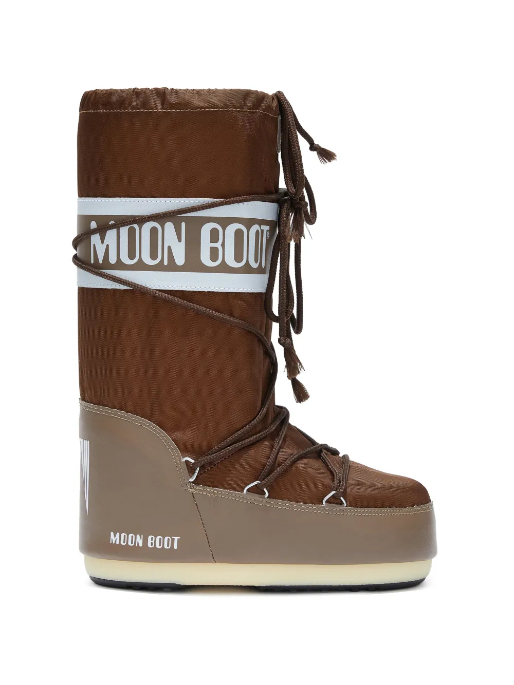 Moon Boot Kids Icon logo-detail snow boots - Marrone