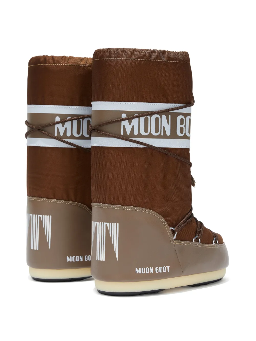 Moon Boot Kids Icon snowboots met logodetail Bruin