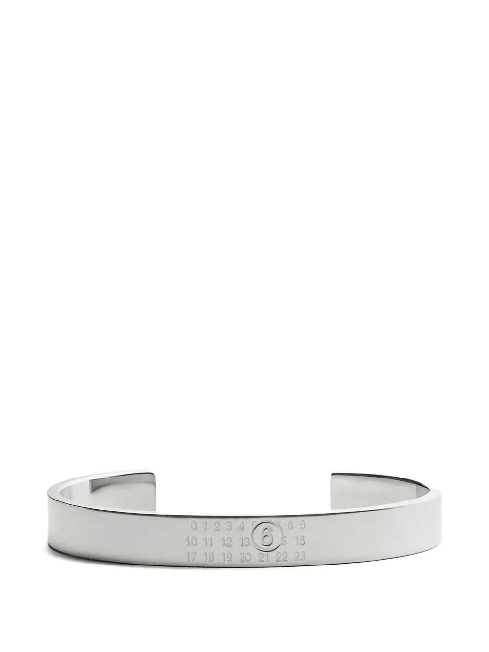 MM6 Maison Margiela logo bracelet - Argento