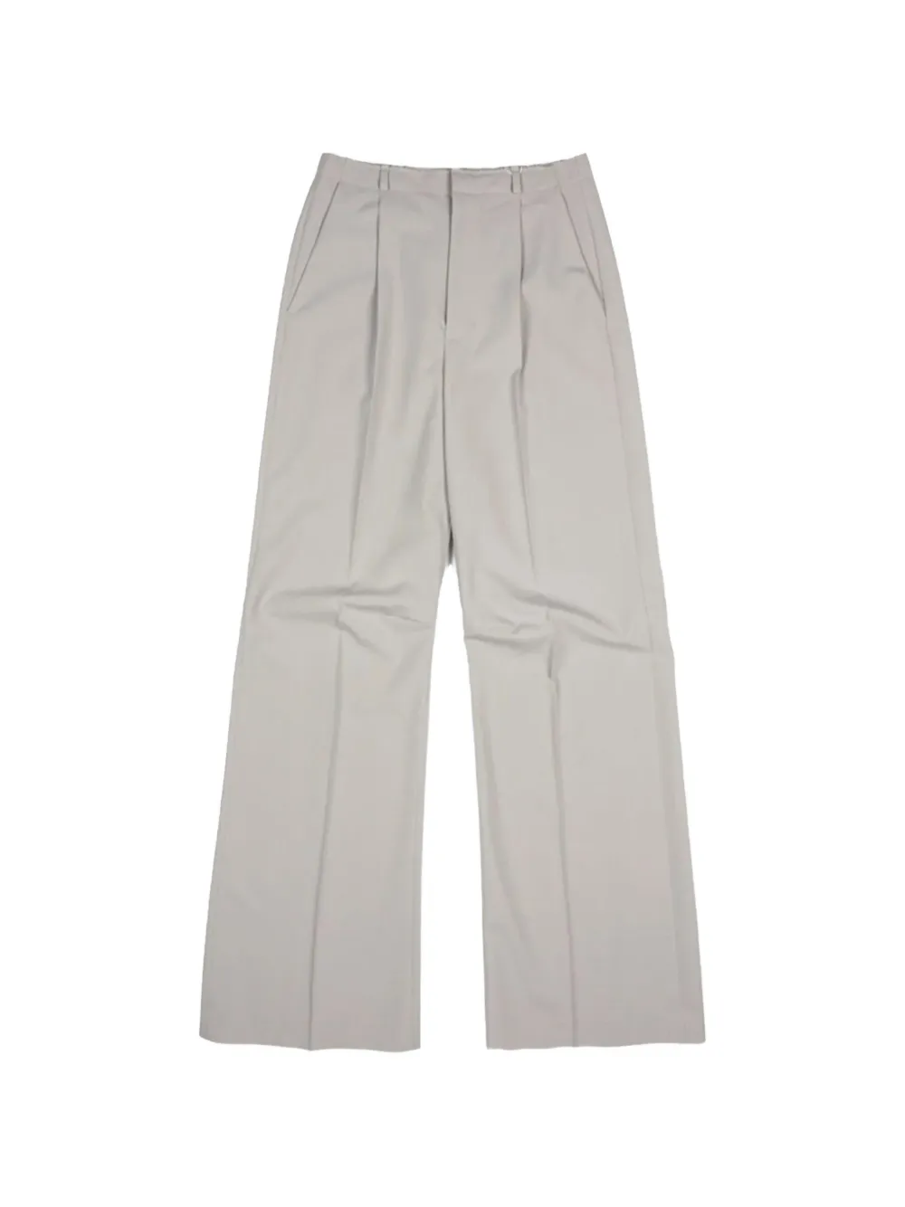 MM6 Maison Margiela pleated wide-leg trousers - Toni neutri