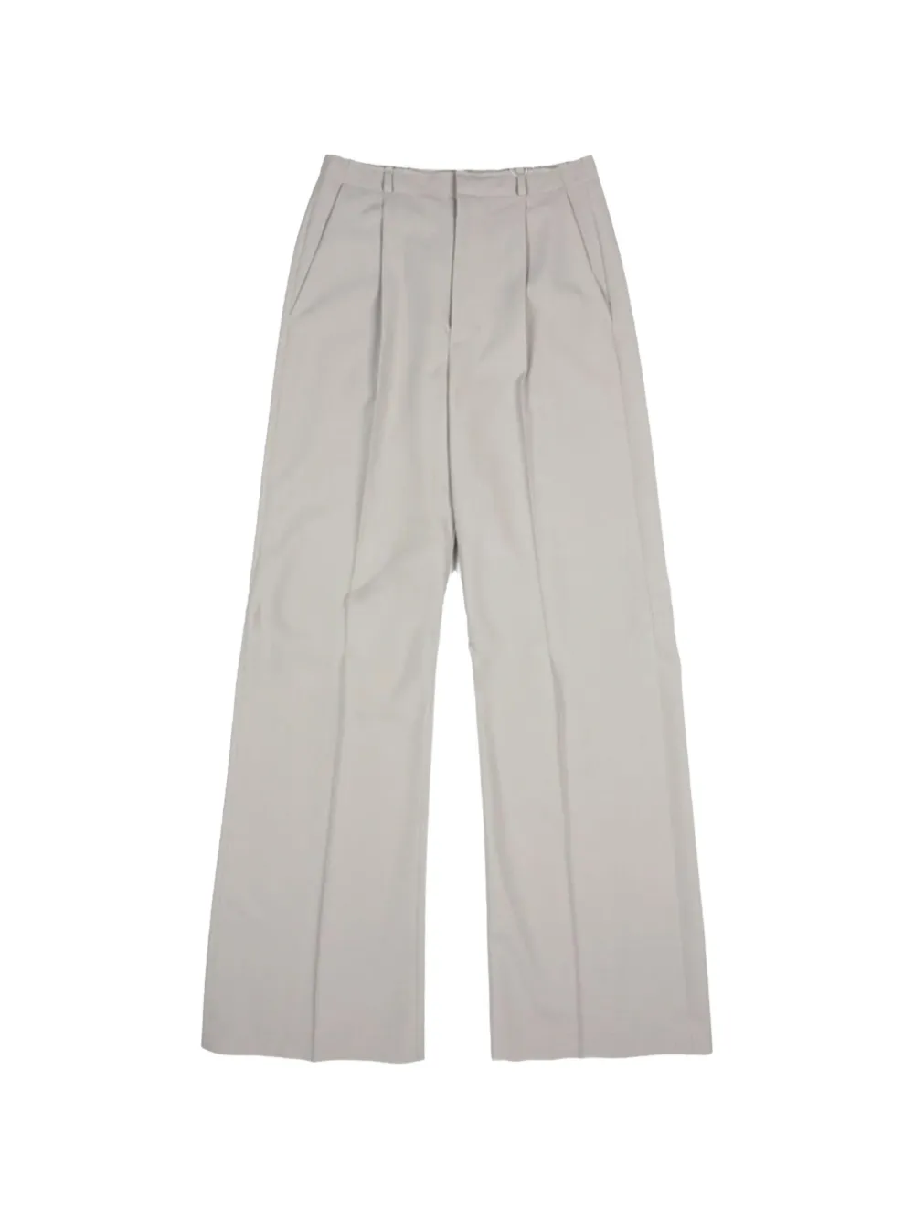 MM6 Maison Margiela pleated wide-leg trousers - Toni neutri