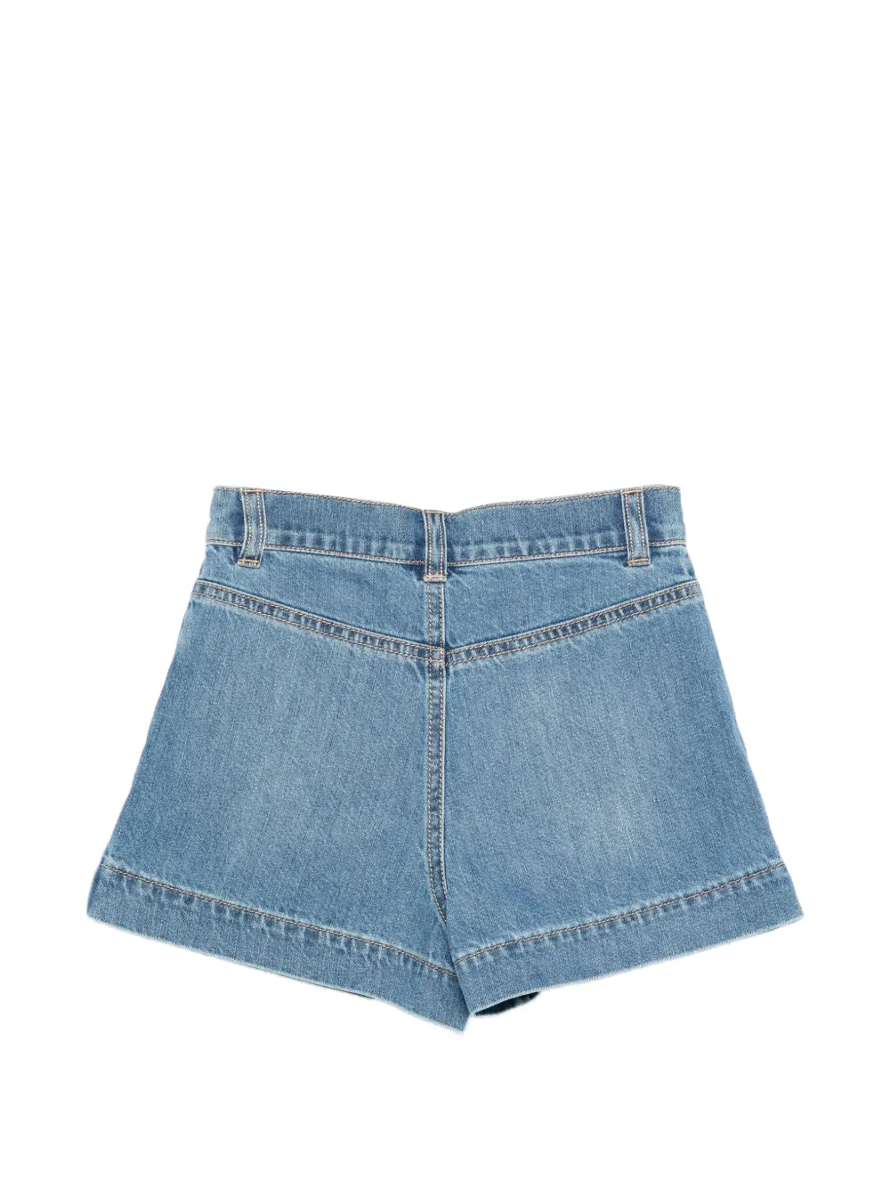 Elisabetta Franchi La Mia Bambina Shorts met logo Blauw