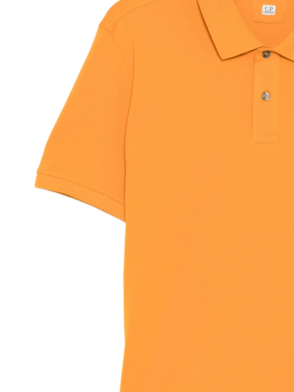 C.P. Company Poloshirt met geborduurd logo Oranje