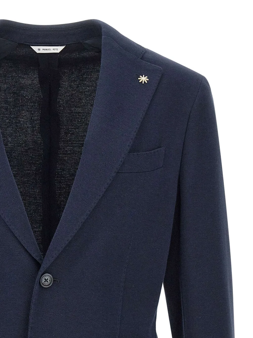 Manuel Ritz Blazer met enkele rij knopen Blauw