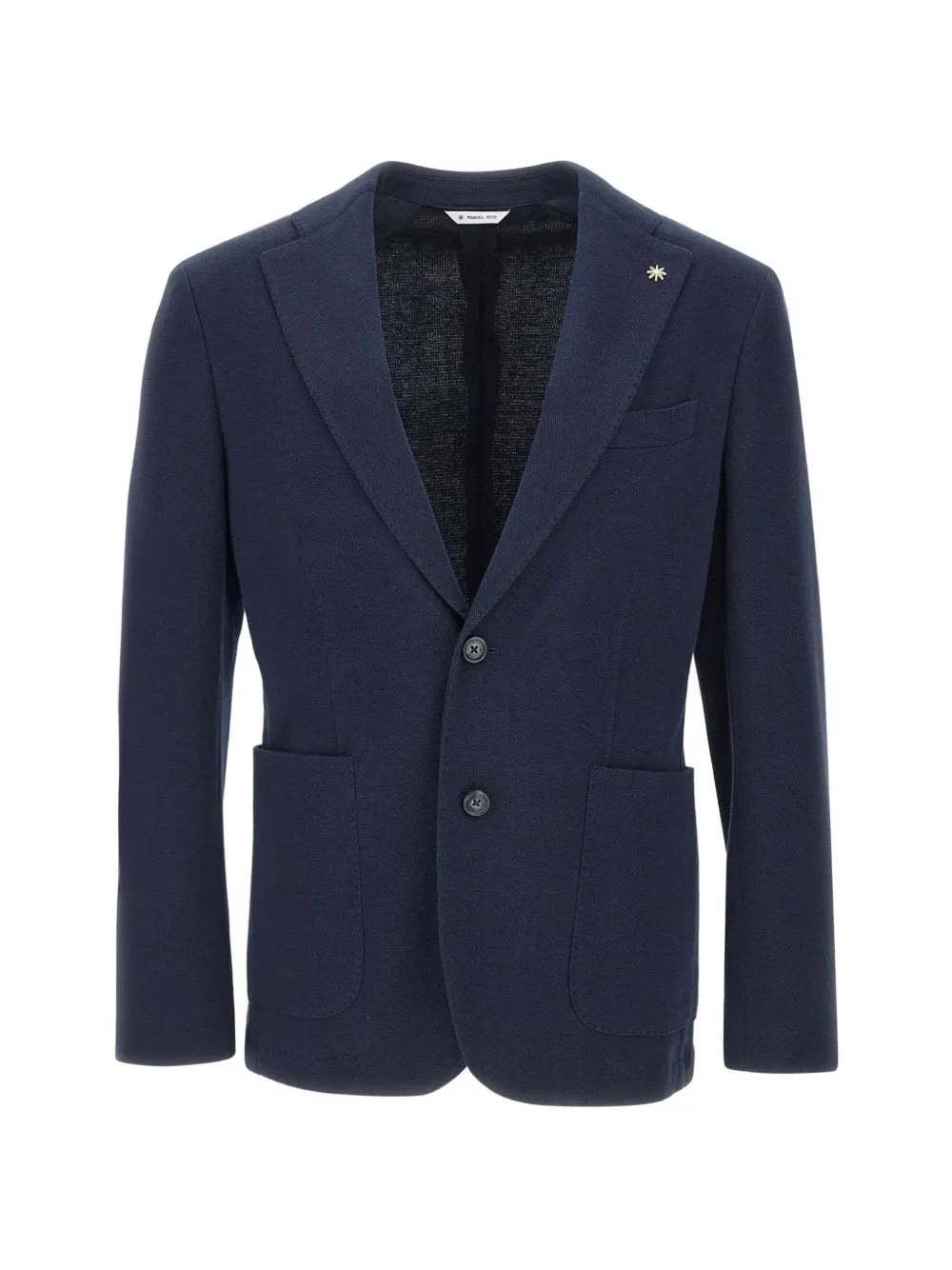 Manuel Ritz Patch-pocket Single-breasted Blazer In Blue