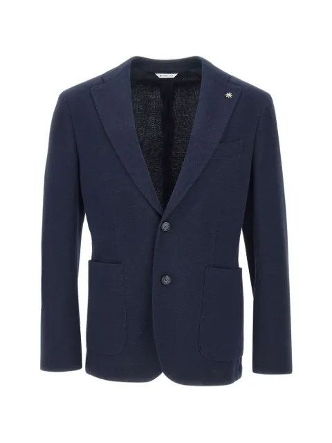 Manuel Ritz patch-pocket single-breasted blazer