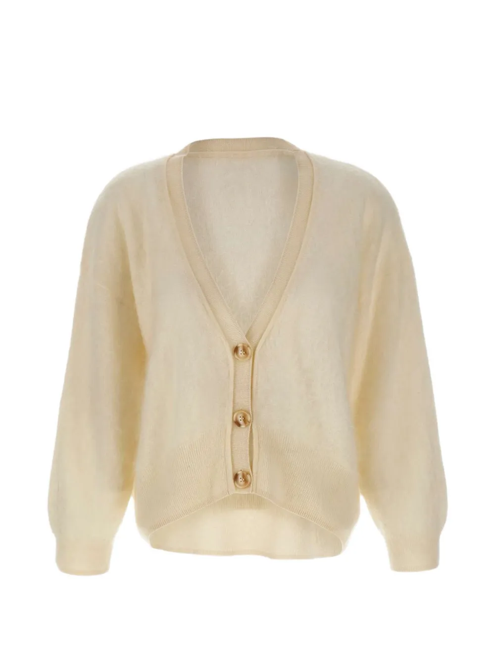 Not Shy Lee Buttoned Cardigan In Neutral