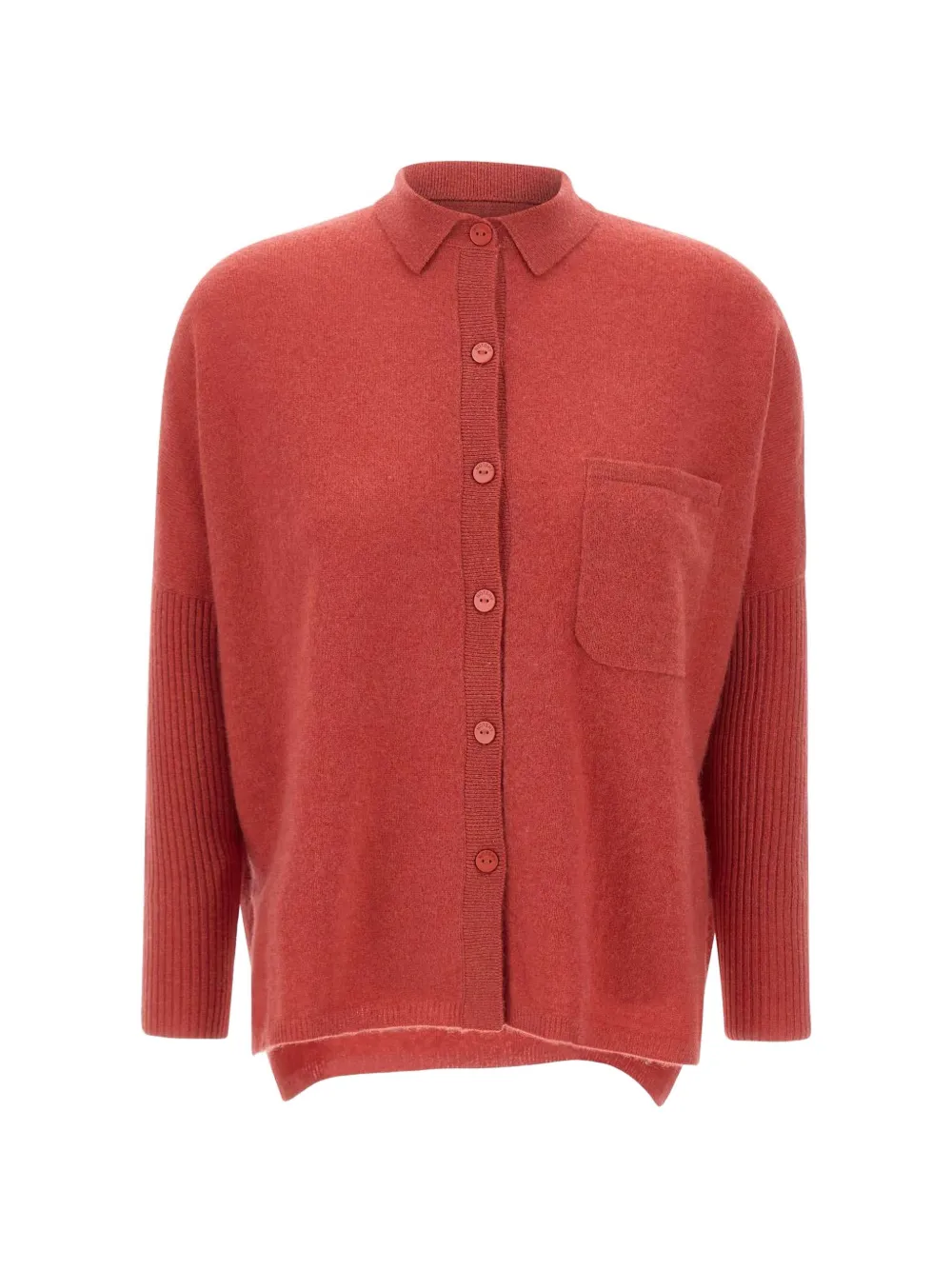 Not Shy Andrea Cardigan In Red