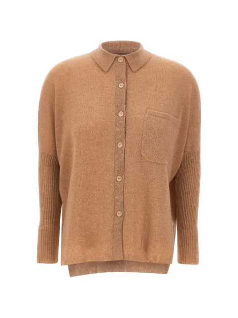 Not Shy button-up chest-pocket polo shirt